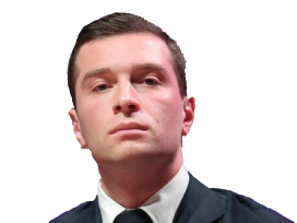 Sticker bardella rn fn politique president presidentielle lepen le pen mepris regard haut beau gosse par realfreedom1
