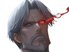 sebas tian overlord homme anime manga heteromorph dragonoid majordome commandant cheveux blancs yeux bleus