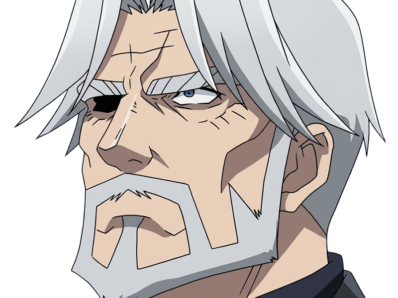 Sticker sebas tian overlord homme anime manga heteromorph dragonoid majordome commandant cheveux blancs yeux bleus par Dark-63
