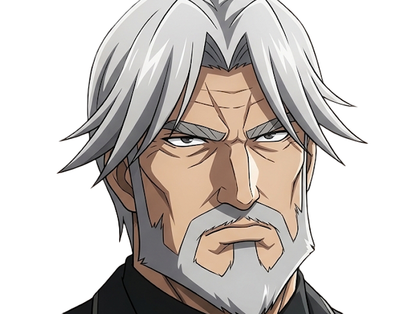 Sticker sebas tian overlord homme anime manga heteromorph dragonoid majordome commandant cheveux blancs yeux bleus par Dark-63
