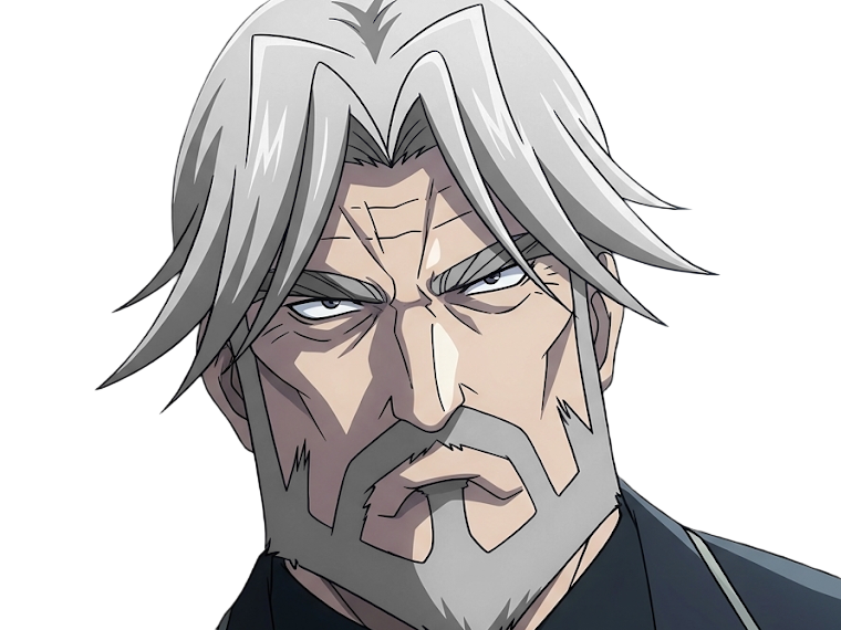 Sticker sebas tian overlord homme anime manga heteromorph dragonoid majordome commandant cheveux blancs yeux bleus par Dark-63
