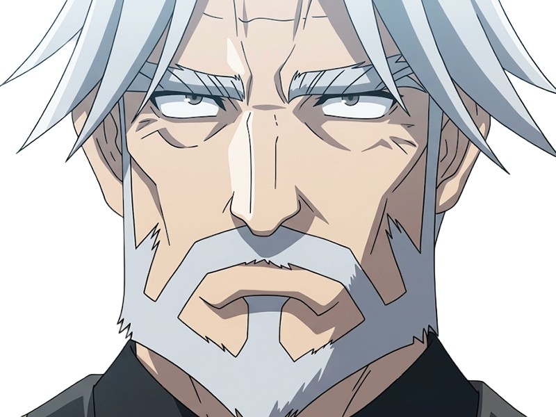 Sticker sebas tian overlord homme anime manga heteromorph dragonoid majordome commandant cheveux blancs yeux bleus par Dark-63