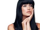 coffeeandmilk mannequin femme brune yeux bleus frange libre de droit banque image pas nom