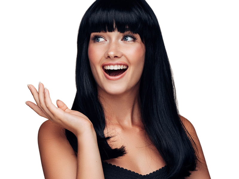 Sticker coffeeandmilk mannequin femme brune yeux bleus frange libre de droit banque image pas nom par Dark-63