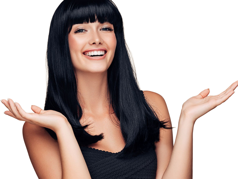 Sticker coffeeandmilk mannequin femme brune yeux bleus frange libre de droit banque image pas nom par Dark-63