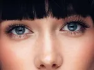 coffeeandmilk mannequin femme brune yeux bleus frange libre de droit banque image pas nom