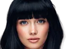 coffeeandmilk mannequin femme brune yeux bleus frange libre de droit banque image pas nom