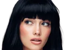 coffeeandmilk mannequin femme brune yeux bleus frange libre de droit banque image pas nom