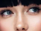 coffeeandmilk mannequin femme brune yeux bleus frange libre de droit banque image pas nom