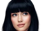 coffeeandmilk mannequin femme brune yeux bleus frange libre de droit banque image pas nom