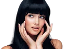 coffeeandmilk mannequin femme brune yeux bleus frange libre de droit banque image pas nom