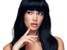 coffeeandmilk mannequin femme brune yeux bleus frange libre de droit banque image pas nom