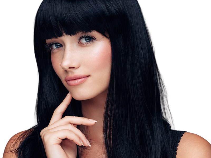 Sticker coffeeandmilk mannequin femme brune yeux bleus frange libre de droit banque image pas nom par Dark-63