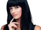 coffeeandmilk mannequin femme brune yeux bleus frange libre de droit banque image pas nom