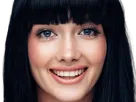 coffeeandmilk mannequin femme brune yeux bleus frange libre de droit banque image pas nom