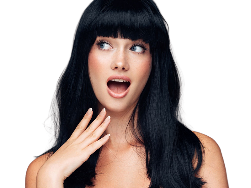 Sticker coffeeandmilk mannequin femme brune yeux bleus frange libre de droit banque image pas nom par Dark-63