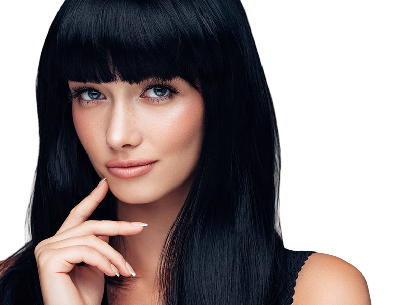 Sticker coffeeandmilk mannequin femme brune yeux bleus frange libre de droit banque image pas nom par Dark-63