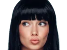coffeeandmilk mannequin femme brune yeux bleus frange libre de droit banque image pas nom