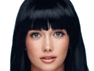 coffeeandmilk mannequin femme brune yeux bleus frange libre de droit banque image pas nom