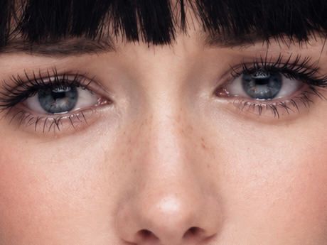 Sticker coffeeandmilk mannequin femme brune yeux bleus frange libre de droit banque image pas nom par Dark-63