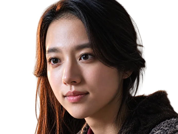 Sticker kaya kiyohara actrice japonaise belle badass samourai asiatique guerriere mignonne sourire cute bienveillante par Tromperie