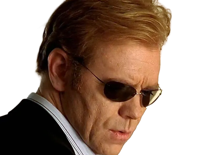 Sticker horatio caine lieutenant police directeur laboratoire criminel experts miami csi homme roux yeux bleus serie par Dark-63