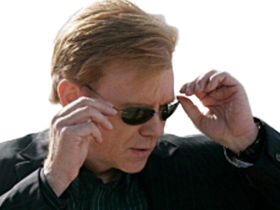 Sticker horatio caine lieutenant police directeur laboratoire criminel experts miami csi homme roux yeux bleus serie par Dark-63
