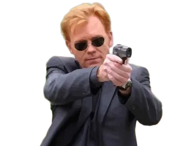 Sticker horatio caine lieutenant police directeur laboratoire criminel experts miami csi homme roux yeux bleus serie par Dark-63