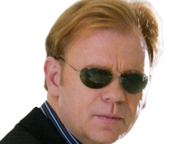 Sticker horatio caine lieutenant police directeur laboratoire criminel experts miami csi homme roux yeux bleus serie par Dark-63