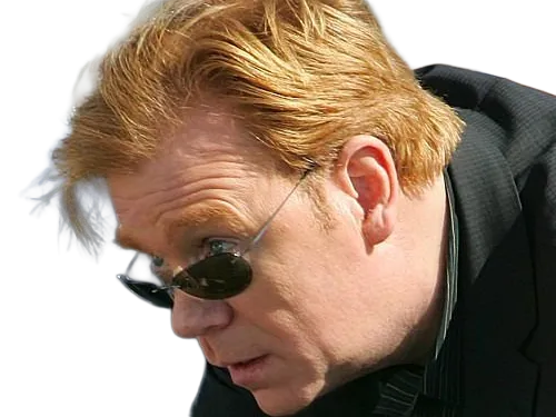Sticker horatio caine lieutenant police directeur laboratoire criminel experts miami csi homme roux yeux bleus serie par Dark-63