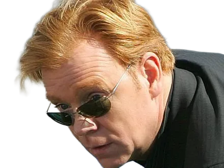 Sticker horatio caine lieutenant police directeur laboratoire criminel experts miami csi homme roux yeux bleus serie par Dark-63