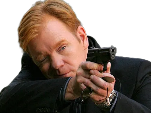 Sticker horatio caine lieutenant police directeur laboratoire criminel experts miami csi homme roux yeux bleus serie par Dark-63