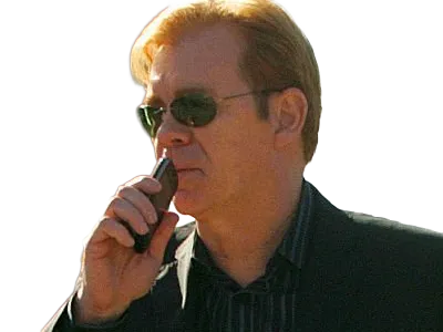 Sticker horatio caine lieutenant police directeur laboratoire criminel experts miami csi homme roux yeux bleus serie par Dark-63