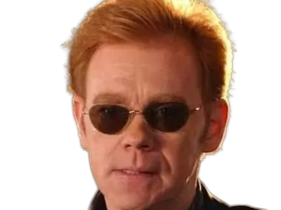 Sticker horatio caine lieutenant police directeur laboratoire criminel experts miami csi homme roux yeux bleus serie par Dark-63