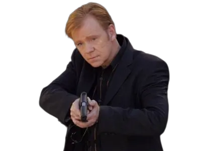 Sticker horatio caine lieutenant police directeur laboratoire criminel experts miami csi homme roux yeux bleus serie par Dark-63