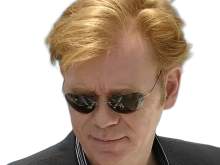 Sticker horatio caine lieutenant police directeur laboratoire criminel experts miami csi homme roux yeux bleus serie par Dark-63