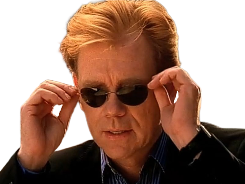 Sticker horatio caine lieutenant police directeur laboratoire criminel experts miami csi homme roux yeux bleus serie par Dark-63