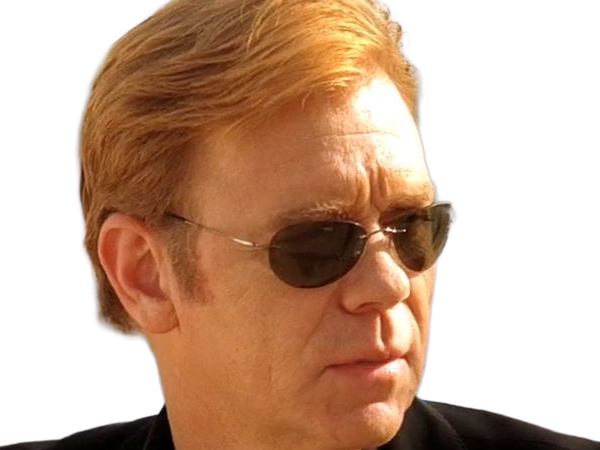 Sticker horatio caine lieutenant police directeur laboratoire criminel experts miami csi homme roux yeux bleus serie par Dark-63