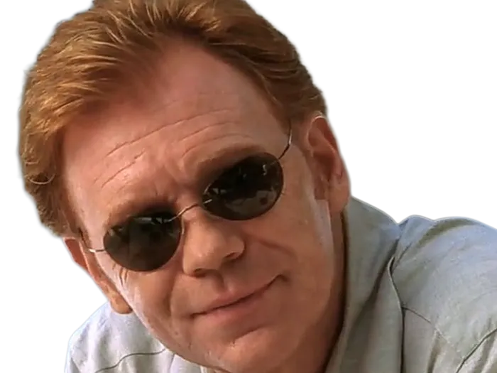 Sticker horatio caine lieutenant police directeur laboratoire criminel experts miami csi homme roux yeux bleus serie par Dark-63