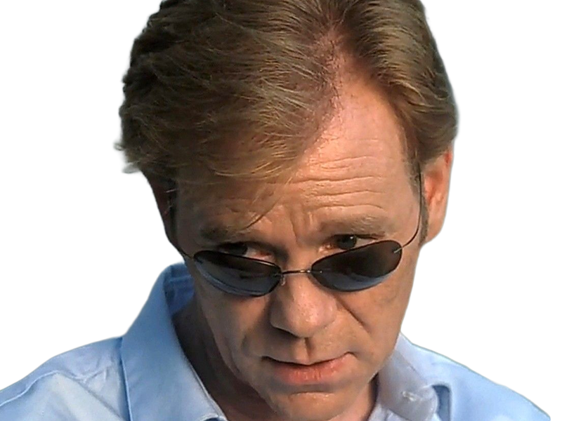 Sticker horatio caine lieutenant police directeur laboratoire criminel experts miami csi homme roux yeux bleus serie par Dark-63
