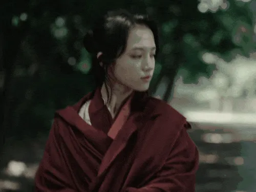 Sticker kaya kiyohara actrice japonaise belle badass samourai asiatique guerriere marche gif par Tromperie