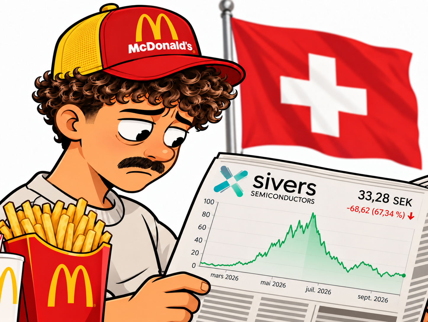 Sticker sivers macdo laverited fiston frites big l bourse suisse fire zoomer par Percevalois
