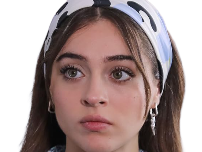 Sticker cemre baysel femme actrice vingtaine vingtenaire chatain yeux verts turque par Dark-63