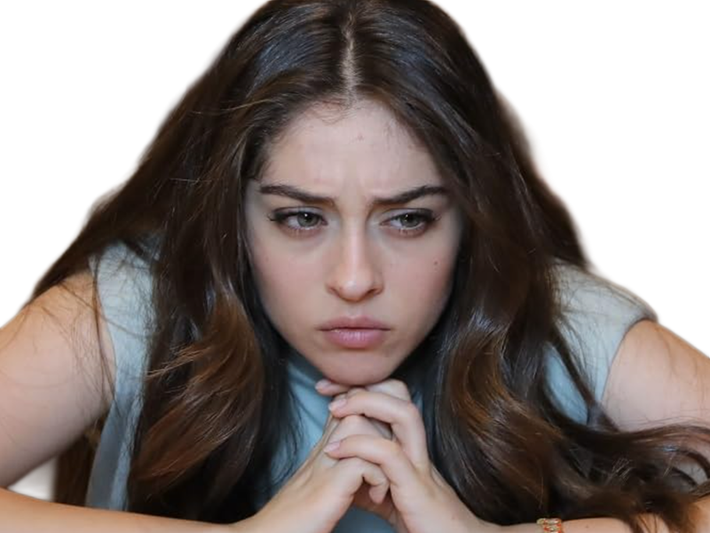 Sticker cemre baysel femme actrice vingtaine vingtenaire chatain yeux verts turque par Dark-63