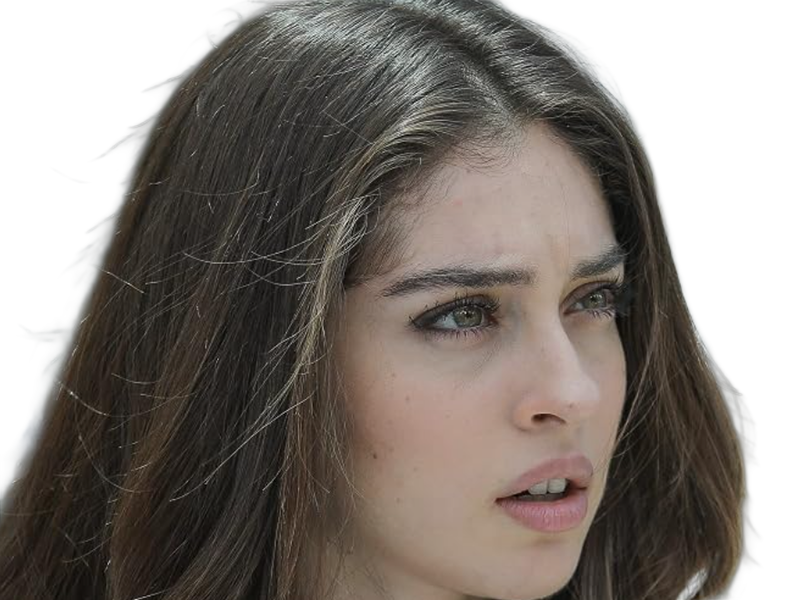 Sticker cemre baysel femme actrice vingtaine vingtenaire chatain yeux verts turque par Dark-63