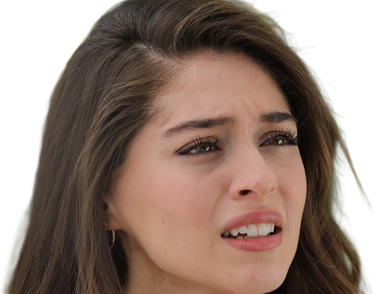 Sticker cemre baysel femme actrice vingtaine vingtenaire chatain yeux verts turque par Dark-63