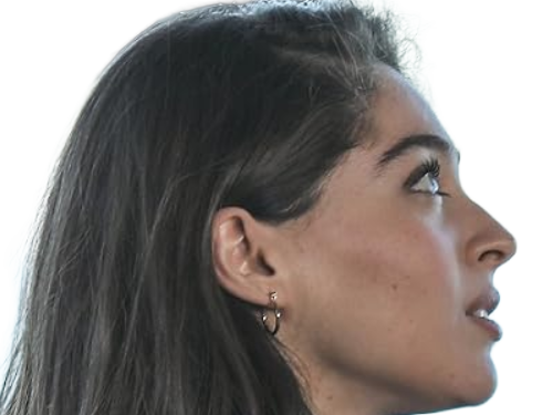 Sticker cemre baysel femme actrice vingtaine vingtenaire chatain yeux verts turque par Dark-63