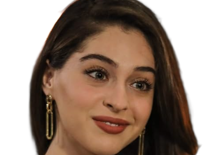 Sticker cemre baysel femme actrice vingtaine vingtenaire chatain yeux verts turque par Dark-63