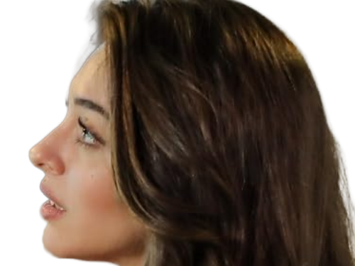 Sticker cemre baysel femme actrice vingtaine vingtenaire chatain yeux verts turque par Dark-63
