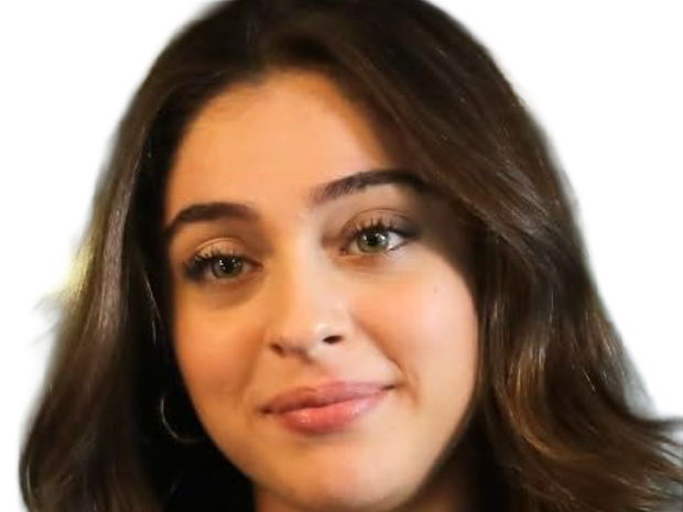 Sticker cemre baysel femme actrice vingtaine vingtenaire chatain yeux verts turque par Dark-63